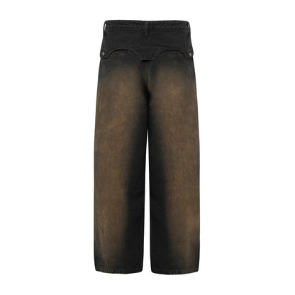 CALÇA BARRA CREW JEANS CORAÇÃO PRETA