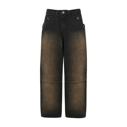 CALÇA BARRA CREW JEANS CORAÇÃO PRETA