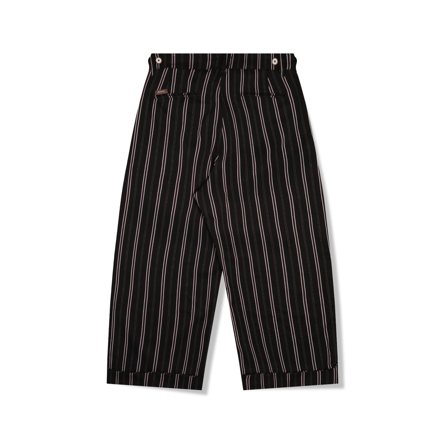 CALÇA DOWN BAGGY RED AND WHITE PINSTRIPE