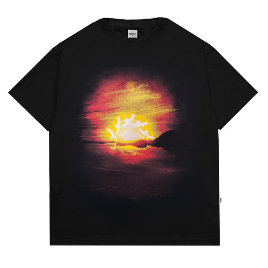 CAMISETA BARRA CREW B TRIBAL SOLAR PRETA