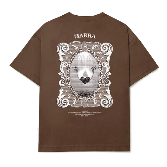 CAMISETA BARRA CREW BARRA ATELIE MARROM