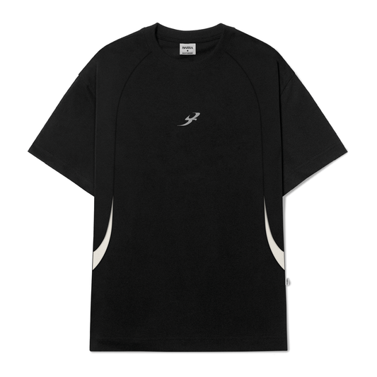 CAMISETA BARRA CREW B GARÇA PRETA