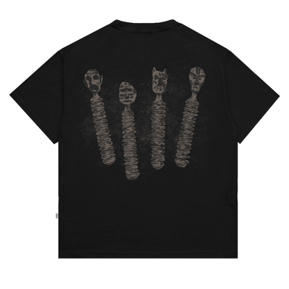 CAMISETA BARRA CREW CASACA PRETA