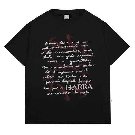 CAMISETA BARRA CREW LOCAL ORG PRETA