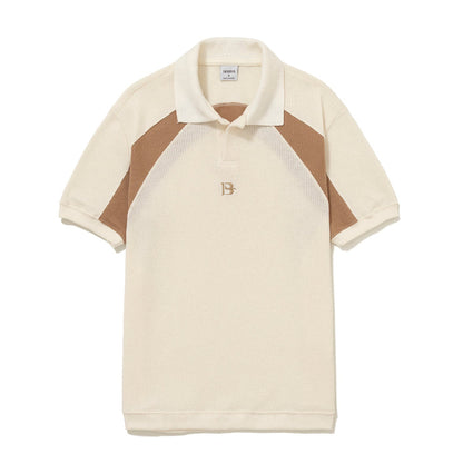 CAMISA BARRA CREW POLO CLASSICA B LOGO BEGE