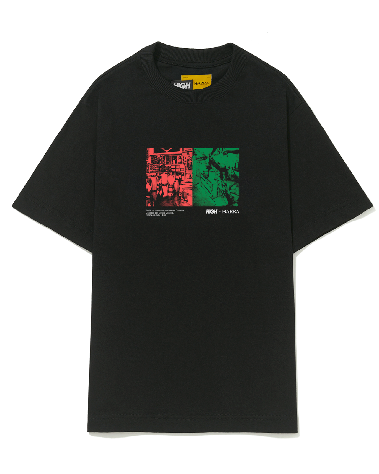 CAMISETA HIGH X BARRA ATELIE PRETA