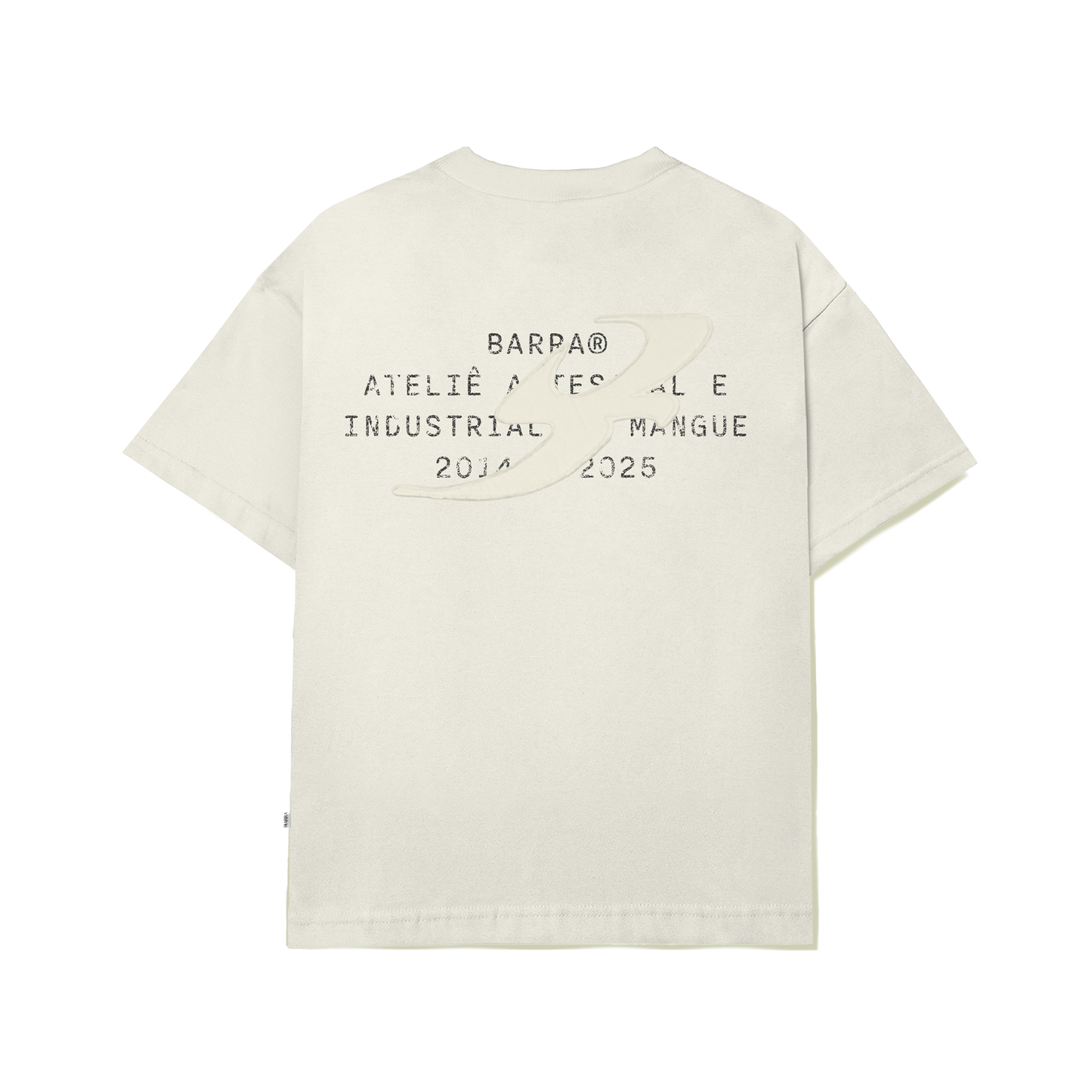 CAMISETA BARRA CREW ATELIE OFF WHITE