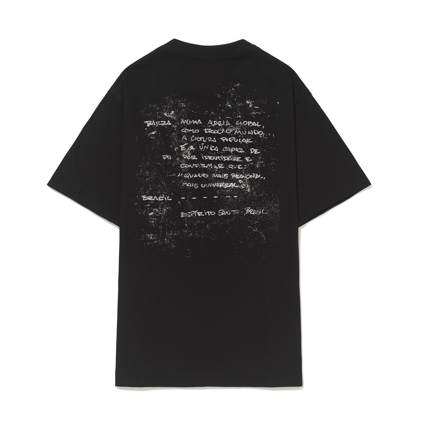 CAMISETA BARRA CREW LIRICA PRETA