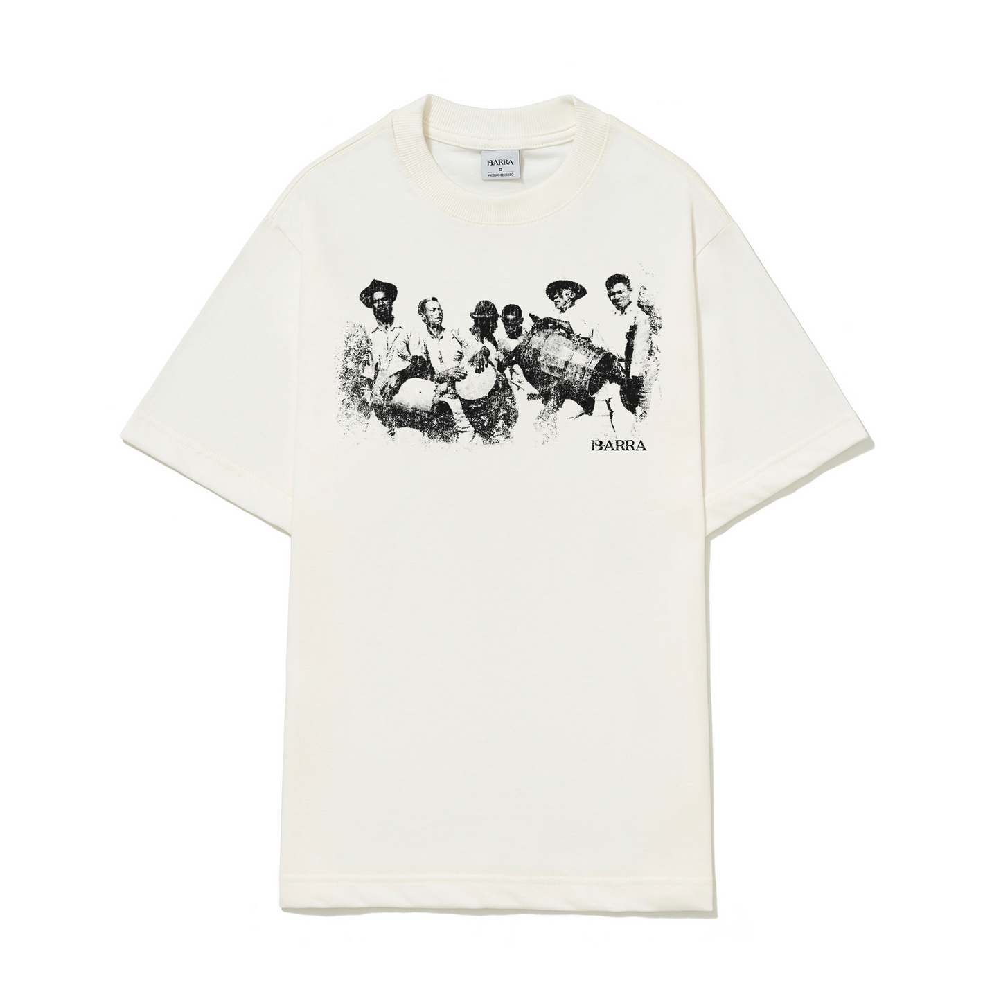CAMISETA BARRA CREW CONGADA OFF WHITE