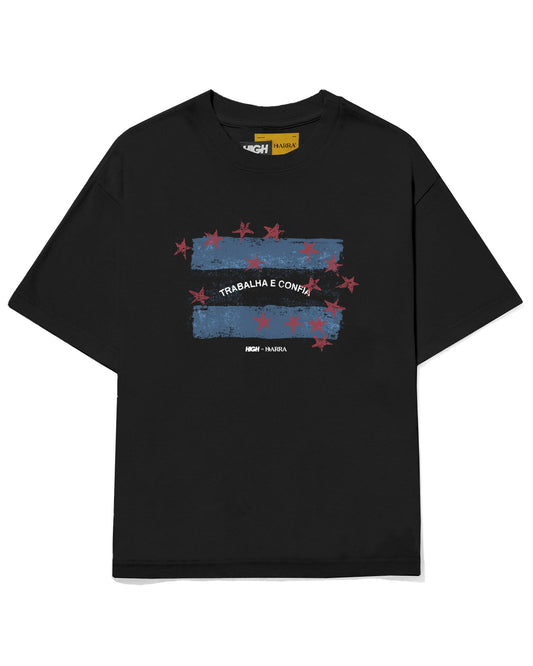 CAMISETA HIGH X BARRA ESPIRITO SANTO PRETO