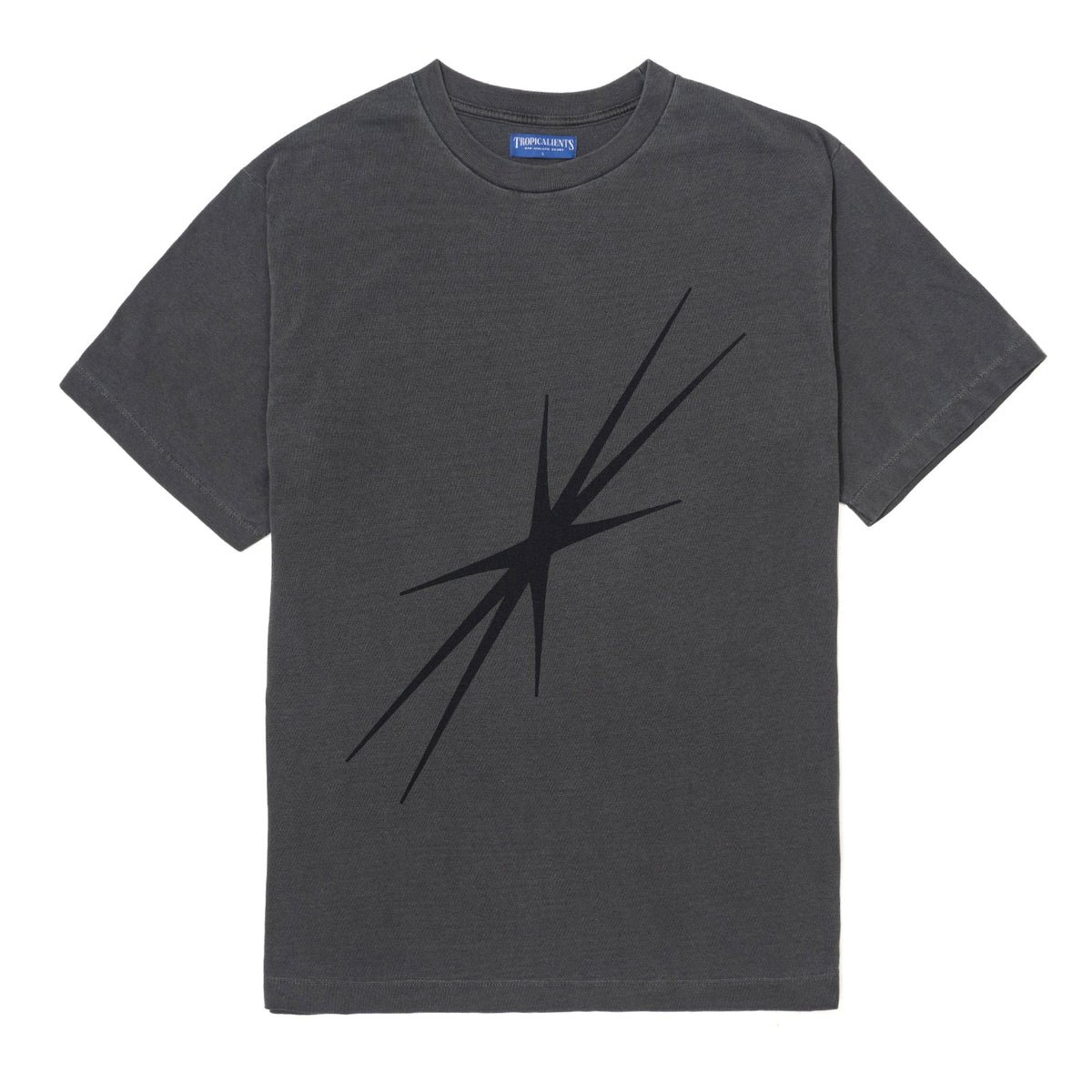 CAMISETA TROPICALIENTS BIG SPARK PRETO LAVADO