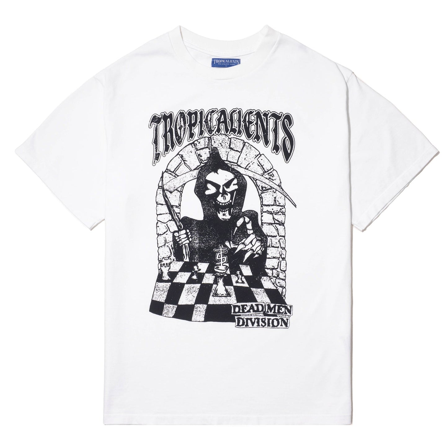 CAMISETA TROPICALIENTS CHECKMATE BRANCO NUVEM