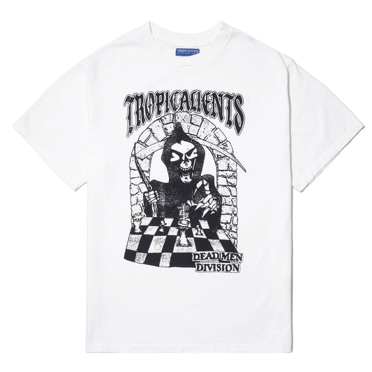 CAMISETA TROPICALIENTS CHECKMATE BRANCO NUVEM
