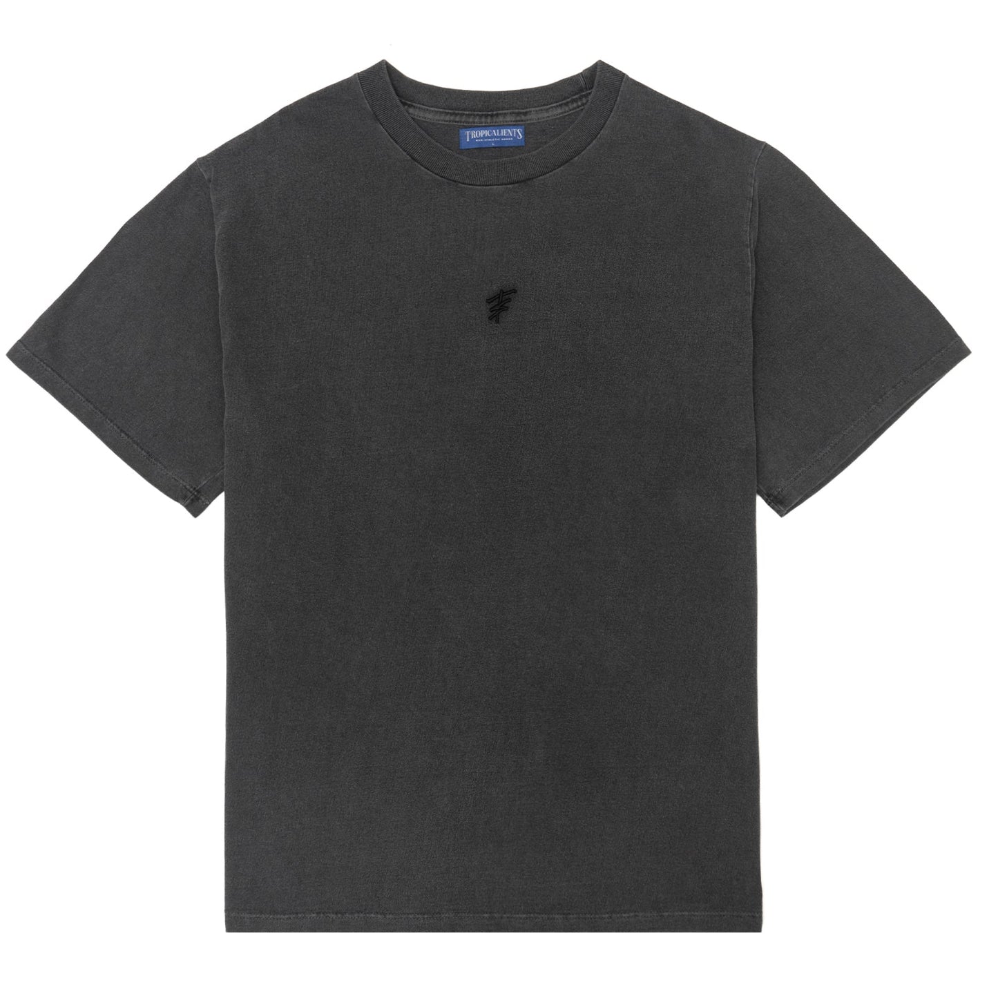 CAMISETA TROPICALIENTS SUPER MINIMAL PRETO ESTONADO