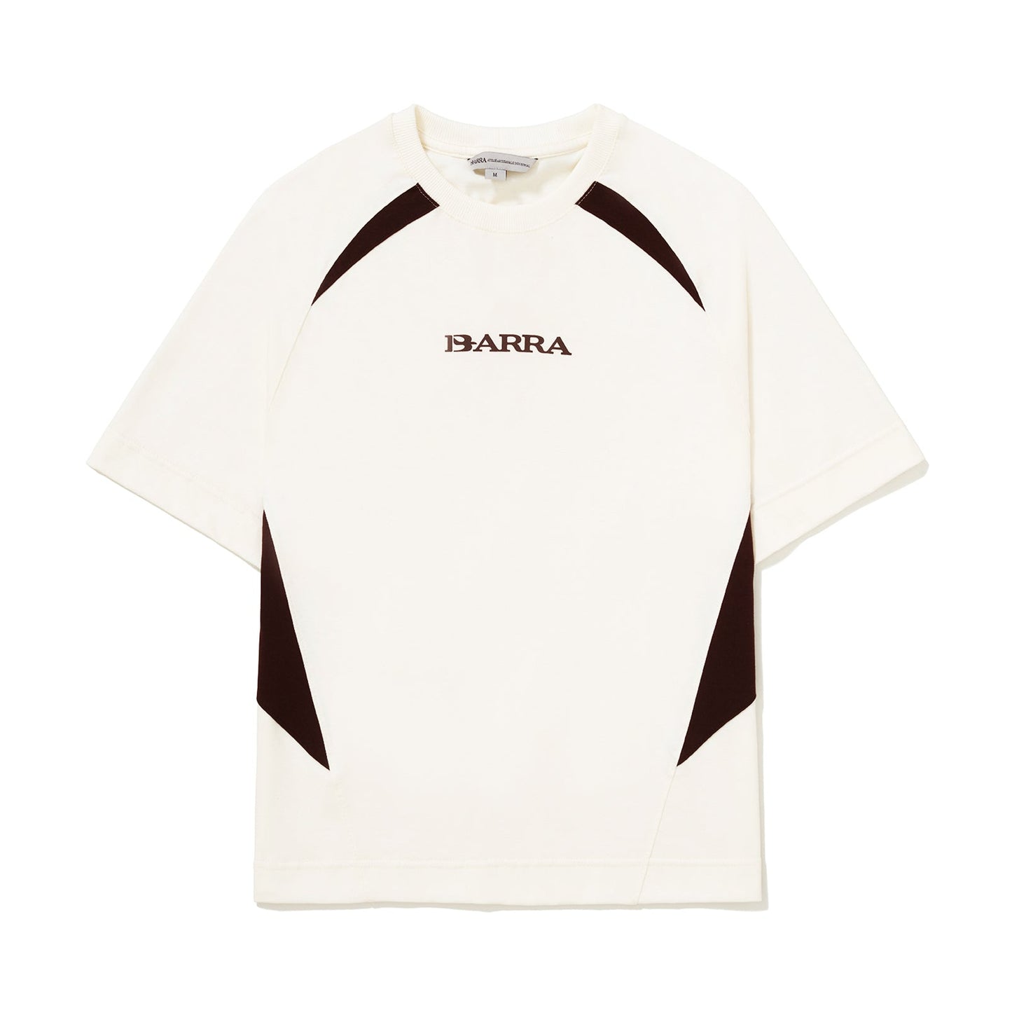 CAMISETA BARRA CREW RECORTADA REMIX OFF WHITE