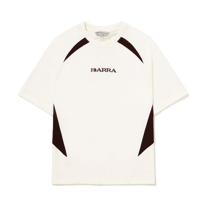 CAMISETA BARRA CREW RECORTADA REMIX OFF WHITE