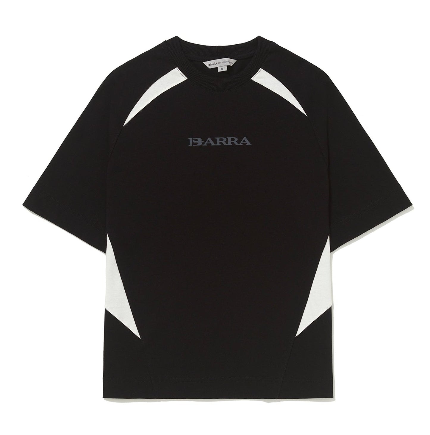 CAMISETA BARRA CREW RECORTADA REMIX OFF PRETA