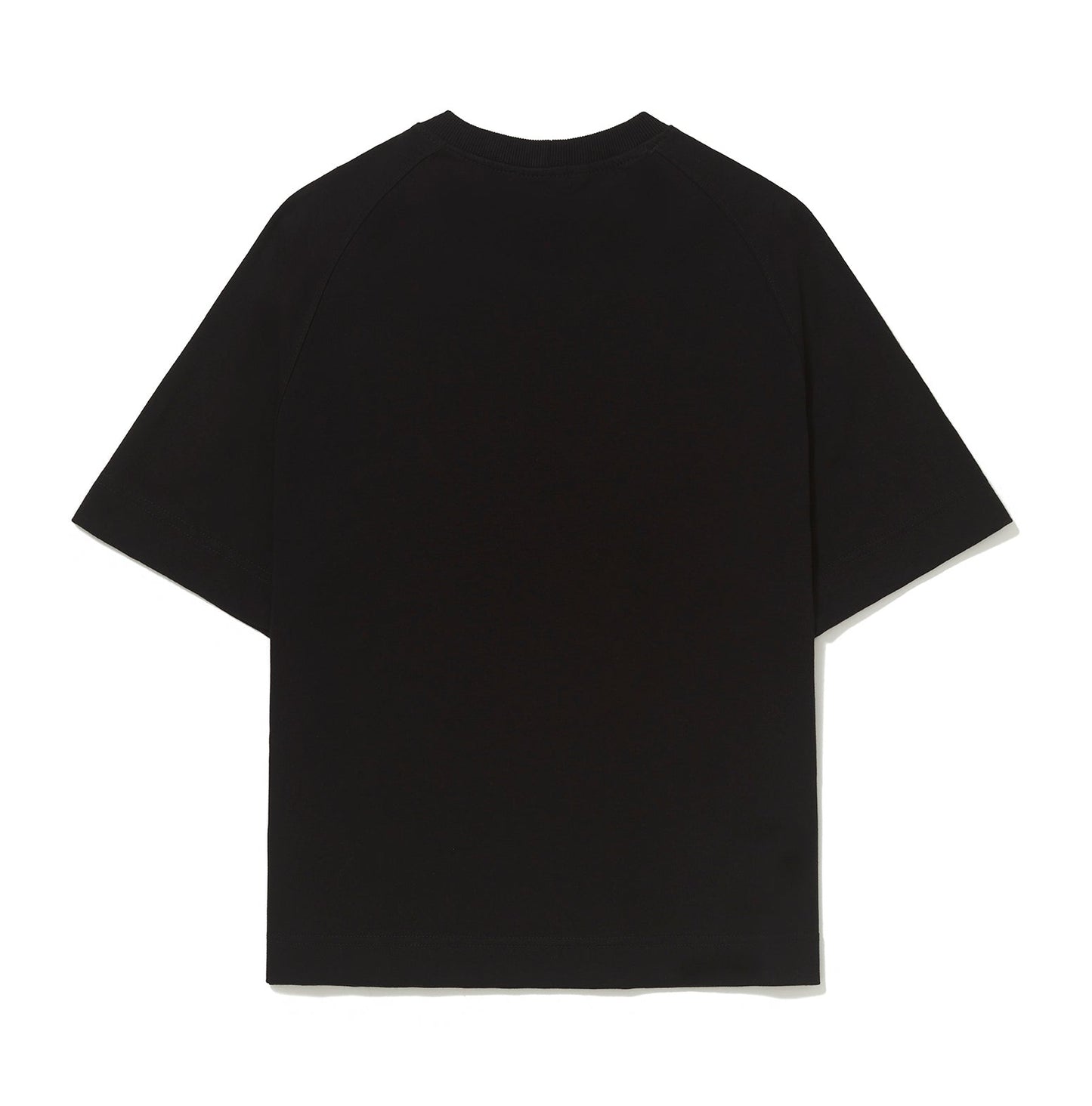 CAMISETA BARRA CREW RECORTADA B GARÇA PRETA