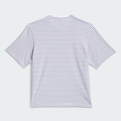 CAMISETA ADIDAS YARN DYE WHITE/DARK BLUE
