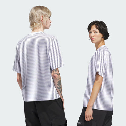CAMISETA ADIDAS YARN DYE WHITE/DARK BLUE