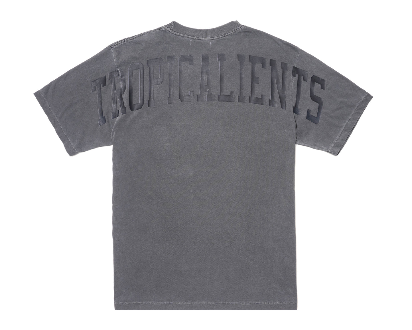 CAMISETA TROPICALIENTS SUPER WIDE PRETO ESTONADO