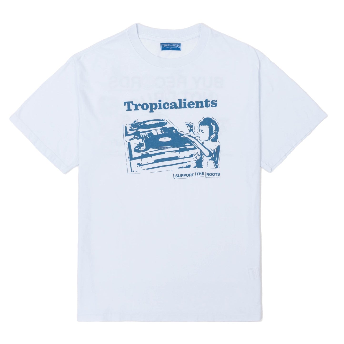 CAMISETA TROPICALIENTS SUPPORT THE ROOTS BRANCA