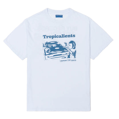 CAMISETA TROPICALIENTS SUPPORT THE ROOTS BRANCA