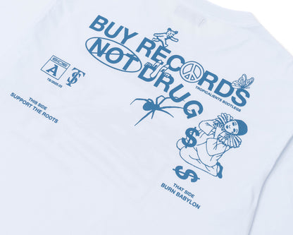 CAMISETA TROPICALIENTS SUPPORT THE ROOTS BRANCA