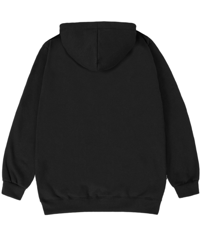 MOLETOM DISTURB ZIP BLACK