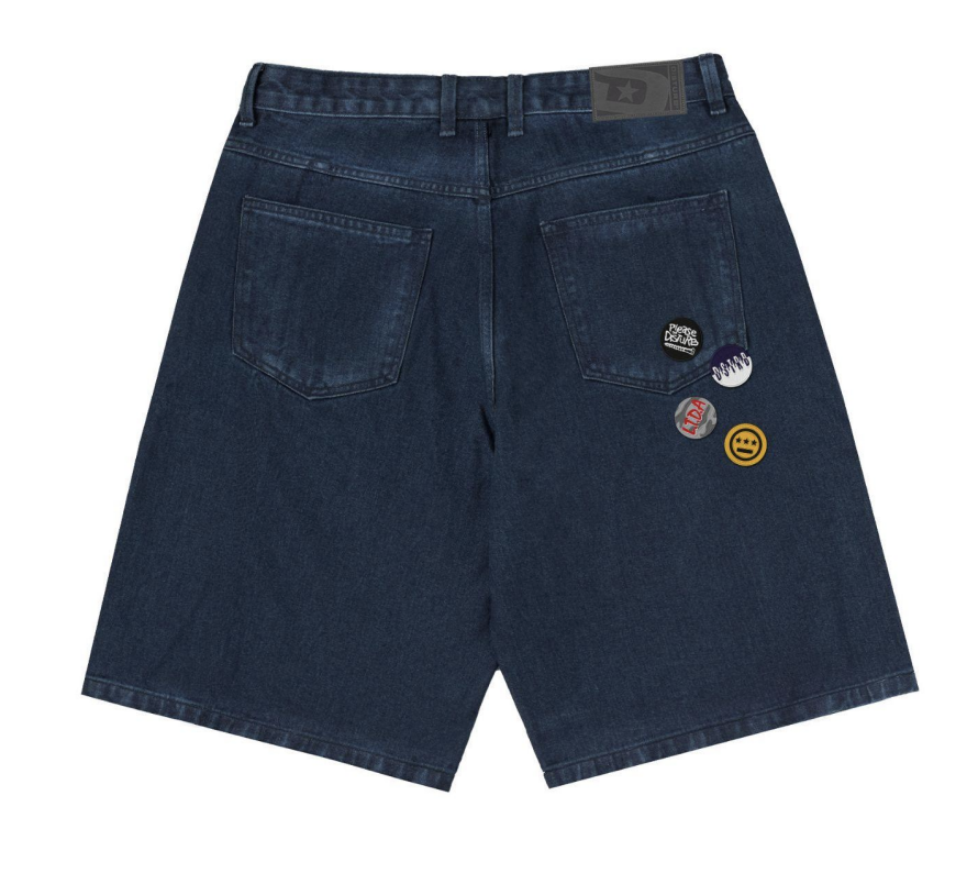 BERMUDA JEANS DISTURB PINS BLUE