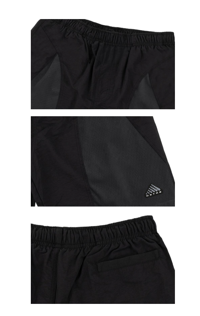 SHORTS DISTURB NYLON NET BLACK