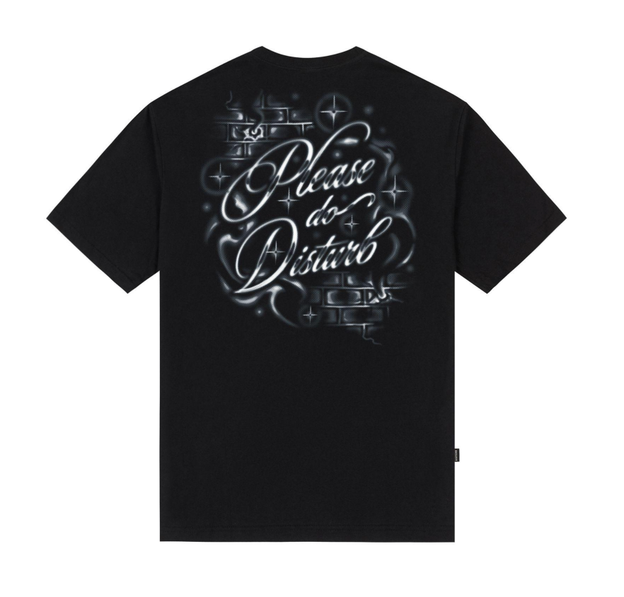 CAMISETA DISTURB AIRBRUSH BLACK