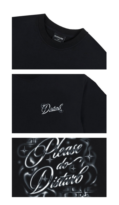 CAMISETA DISTURB AIRBRUSH BLACK