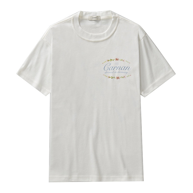 CAMISETA CARNAN PORCELAIN PLATE HEAVY OFF WHITE