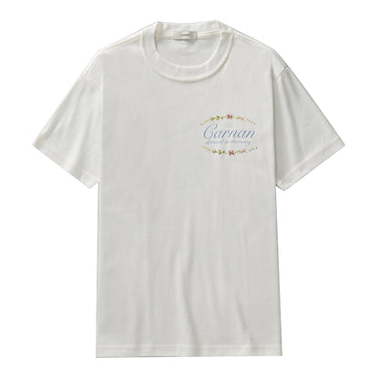 CAMISETA CARNAN PORCELAIN PLATE HEAVY OFF WHITE
