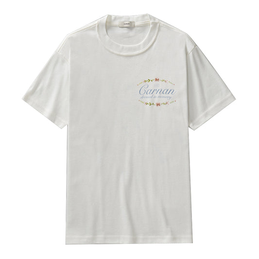 CAMISETA CARNAN PORCELAIN PLATE HEAVY OFF WHITE