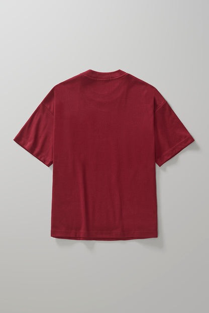 CAMISETA CARNAN RANCH PAINTING BOXY BURGUNDY