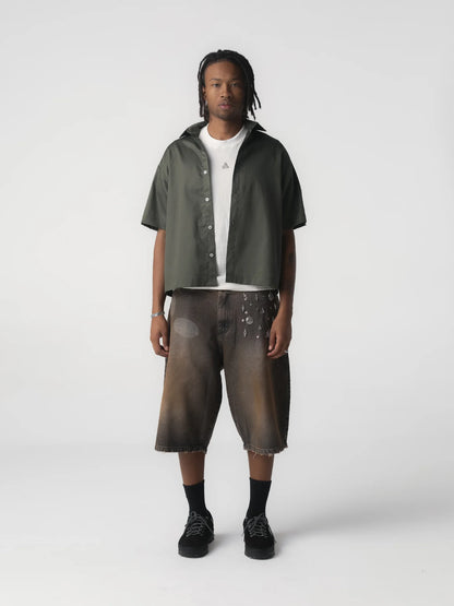 CAMISA ELO EM COMUM  BOTÃO "SHARP" VERDE