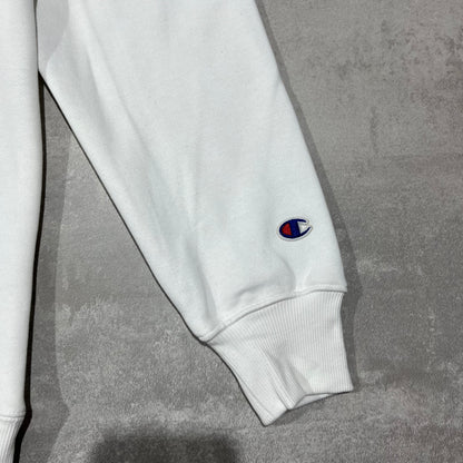 MOLETOM CHAMPION HOODIE ATHLETIC C LOGO OFF WHITE