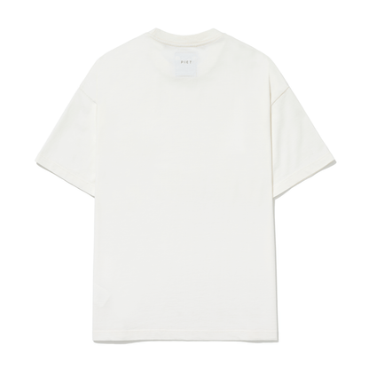 CAMISETA PIET FOIL NANO LOGO BONE WHITE
