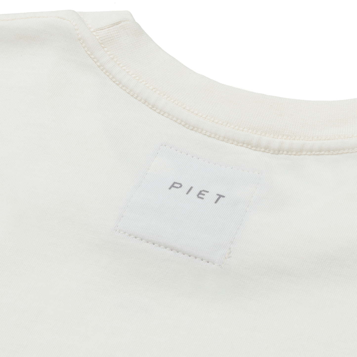 CAMISETA PIET FOIL NANO LOGO BONE WHITE