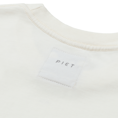 CAMISETA PIET FOIL NANO LOGO BONE WHITE