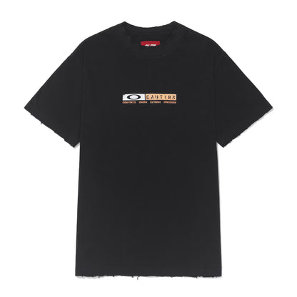 CAMISETA PIET X OAKLEY CAUTION RIPPED BLACK