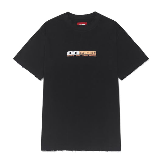 CAMISETA PIET X OAKLEY CAUTION RIPPED BLACK