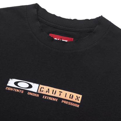 CAMISETA PIET X OAKLEY CAUTION RIPPED BLACK