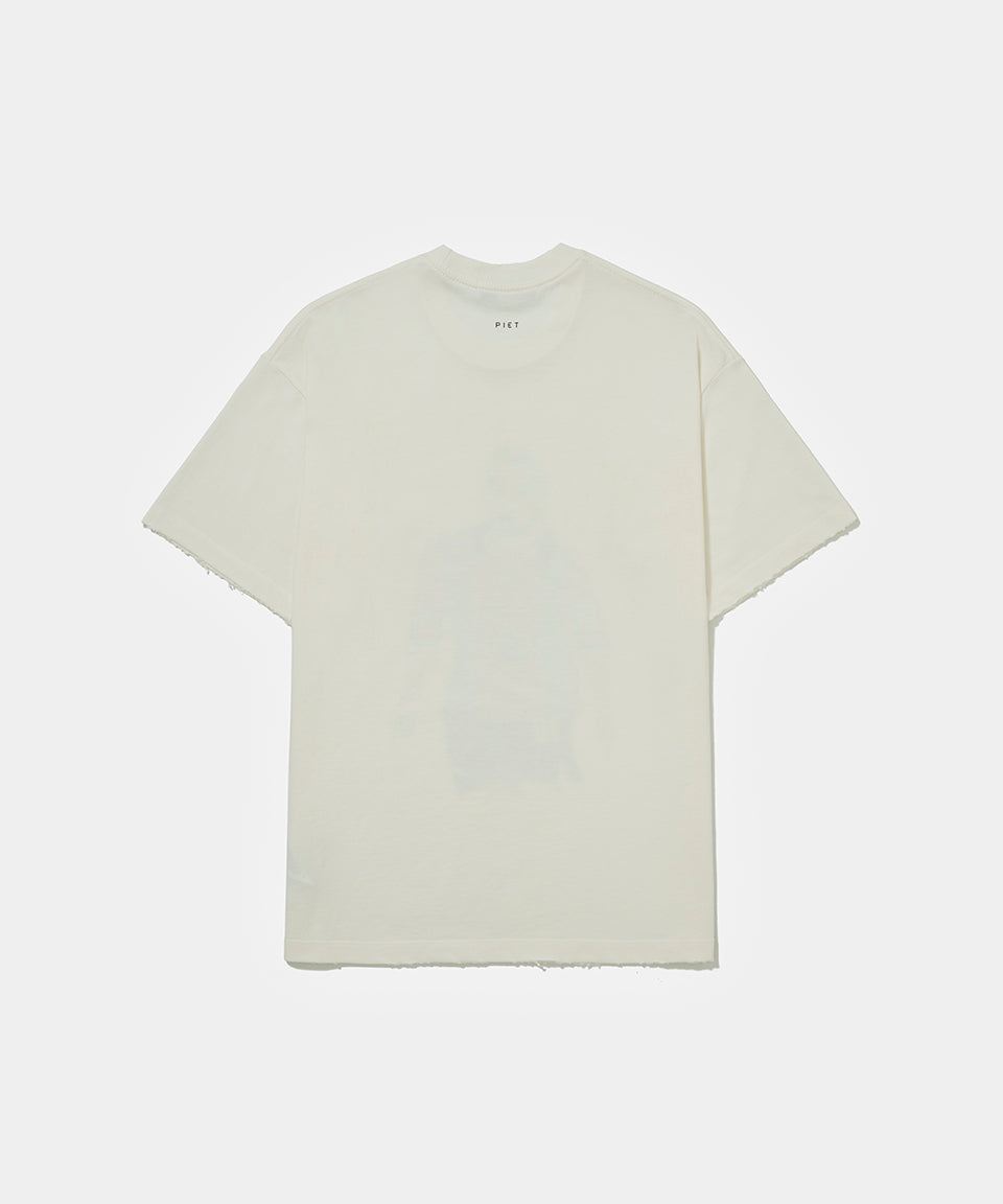 CAMISETA PIET ILLUSTRATED BCN BONE WHITE