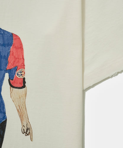 CAMISETA PIET ILLUSTRATED BCN BONE WHITE