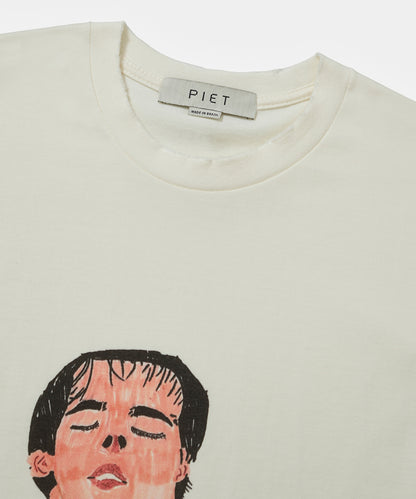 CAMISETA PIET ILLUSTRATED MIL BONE WHITE