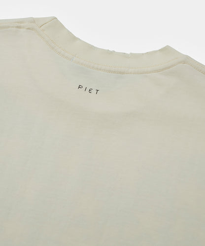 CAMISETA PIET EMBLEM BONE WHITE