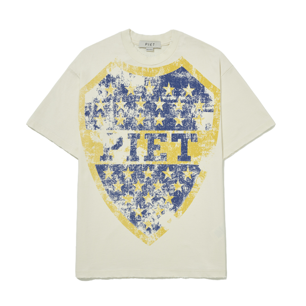 CAMISETA PIET EMBLEM BONE WHITE
